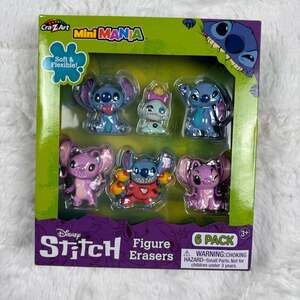 Disney Stitch and Angel 6 Pack Figure Erasers